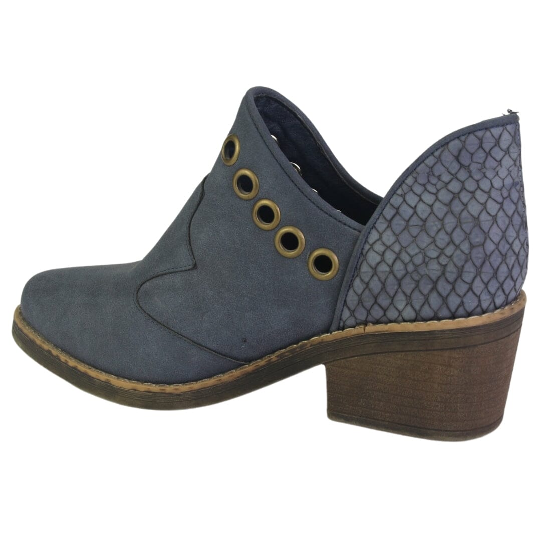 Botin Chalada Mujer Camp-15 Azul Casual Botines Taco Chalada 