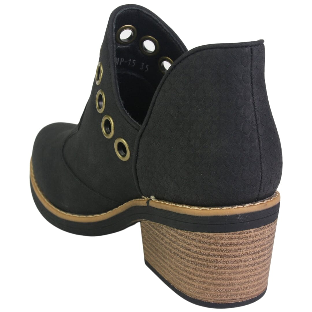 Botin Chalada Mujer Camp-15 Negro Casual Botines Taco Chalada 