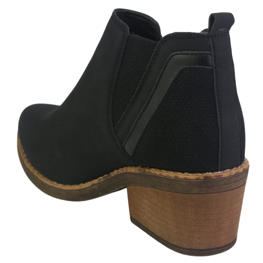 Botin Chalada Mujer Camp-30 Negro Casual Botines Taco Chalada 