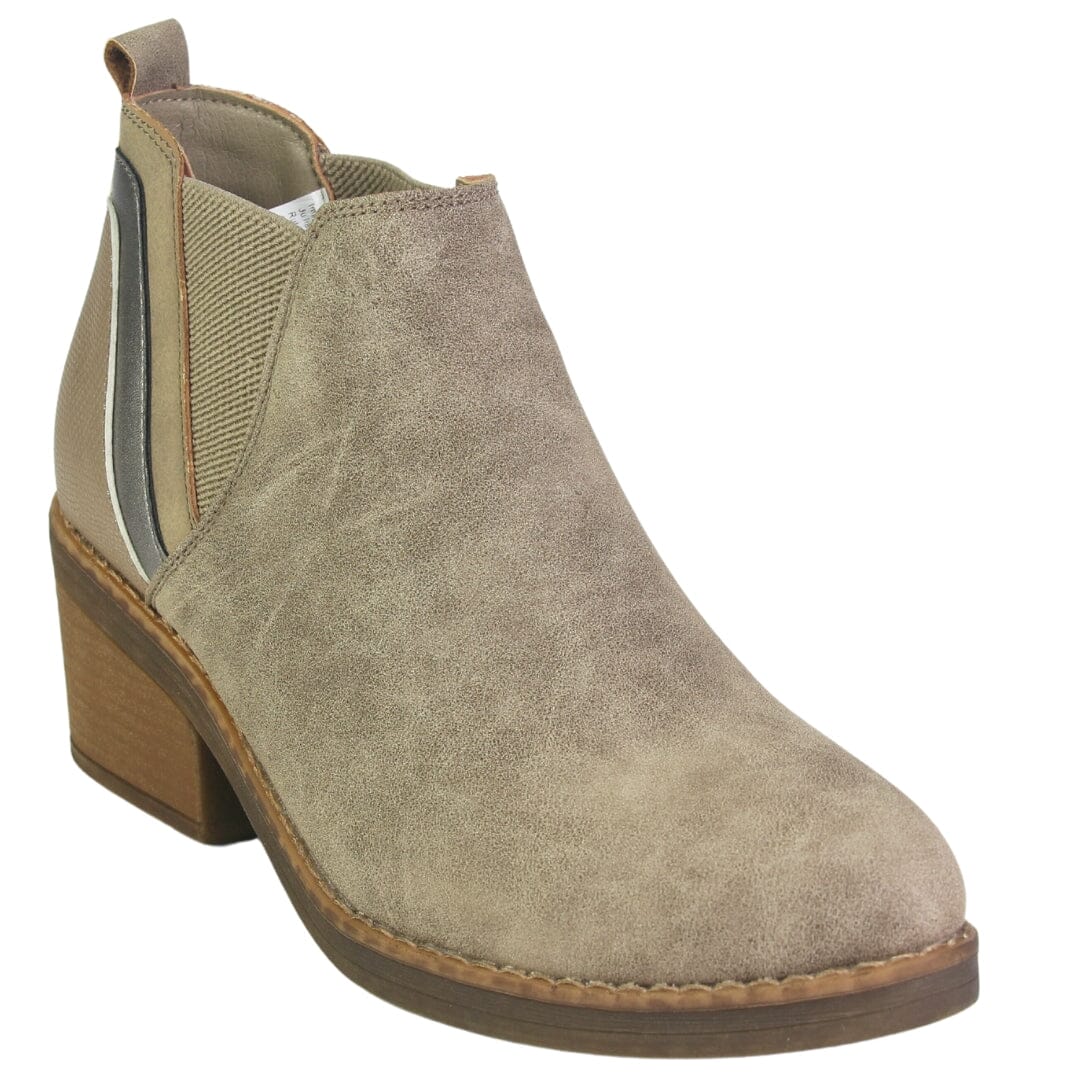 Botin Chalada Mujer Camp-30 Taupe Casual Botines Taco Chalada 