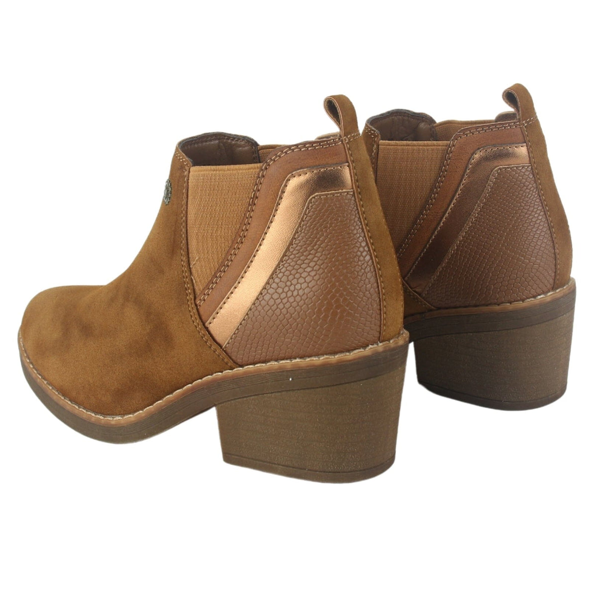 Botin Chalada Mujer Camp-30 Tostado Casual Botines Taco Chalada 