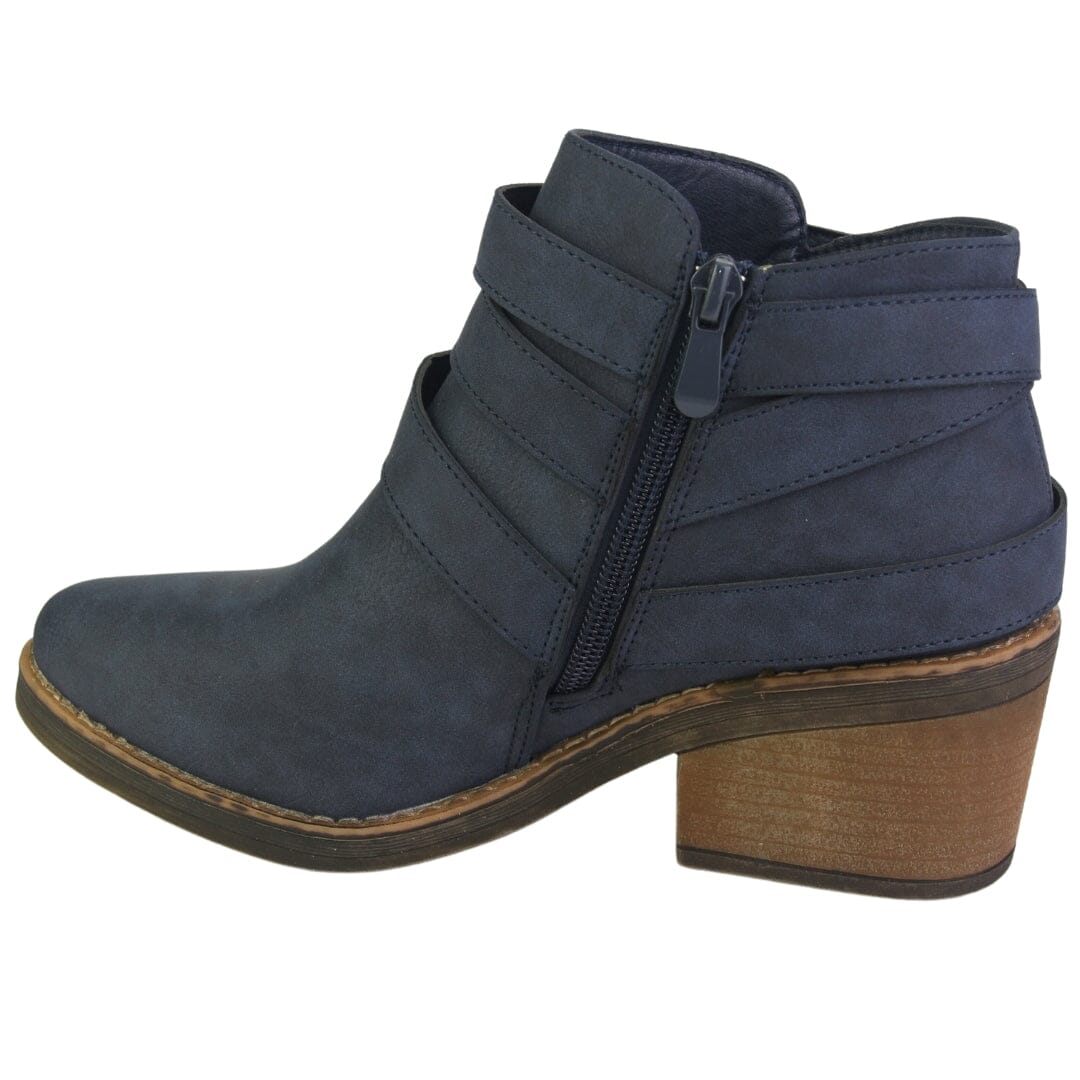 Botin Chalada Mujer Camp-37 Azul Casual Botines Taco Chalada 