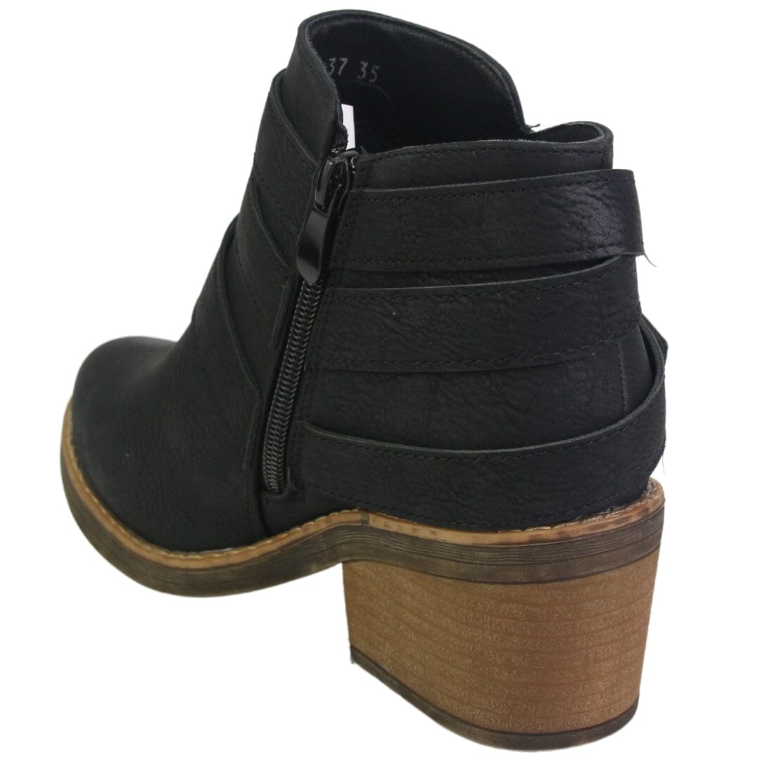 Botin Chalada Mujer Camp-37 Negro Casual Botines Taco Chalada 