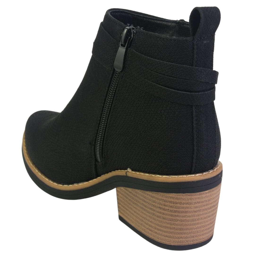 Botin Chalada Mujer Camp-38 Negro Casual Botines Taco Chalada 