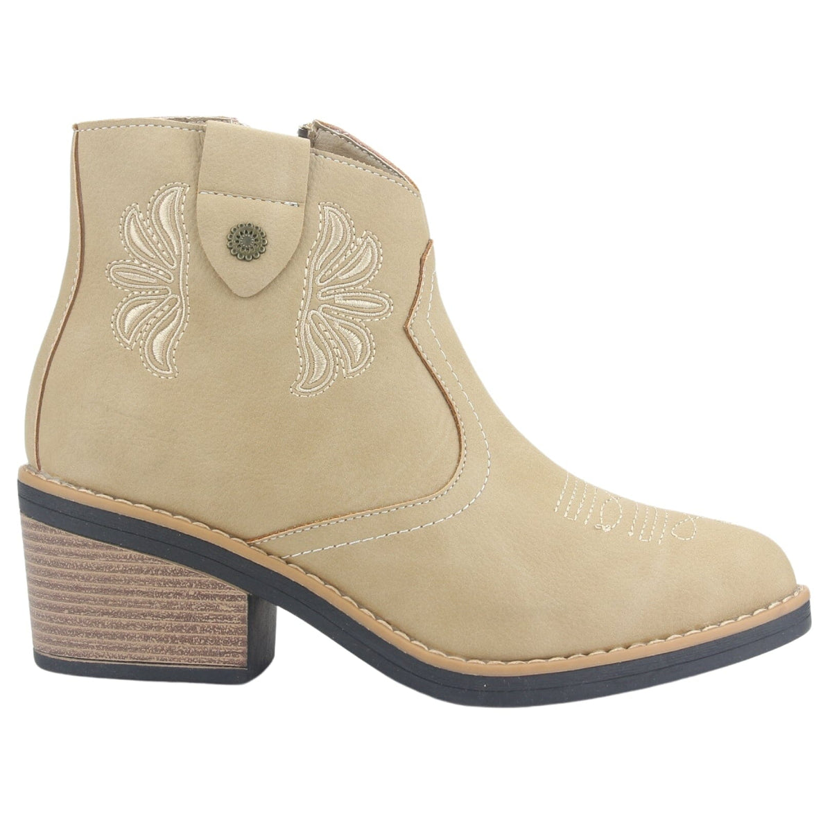 Botin Chalada Mujer Camp-42 Beige Casual Botines Taco Chalada 