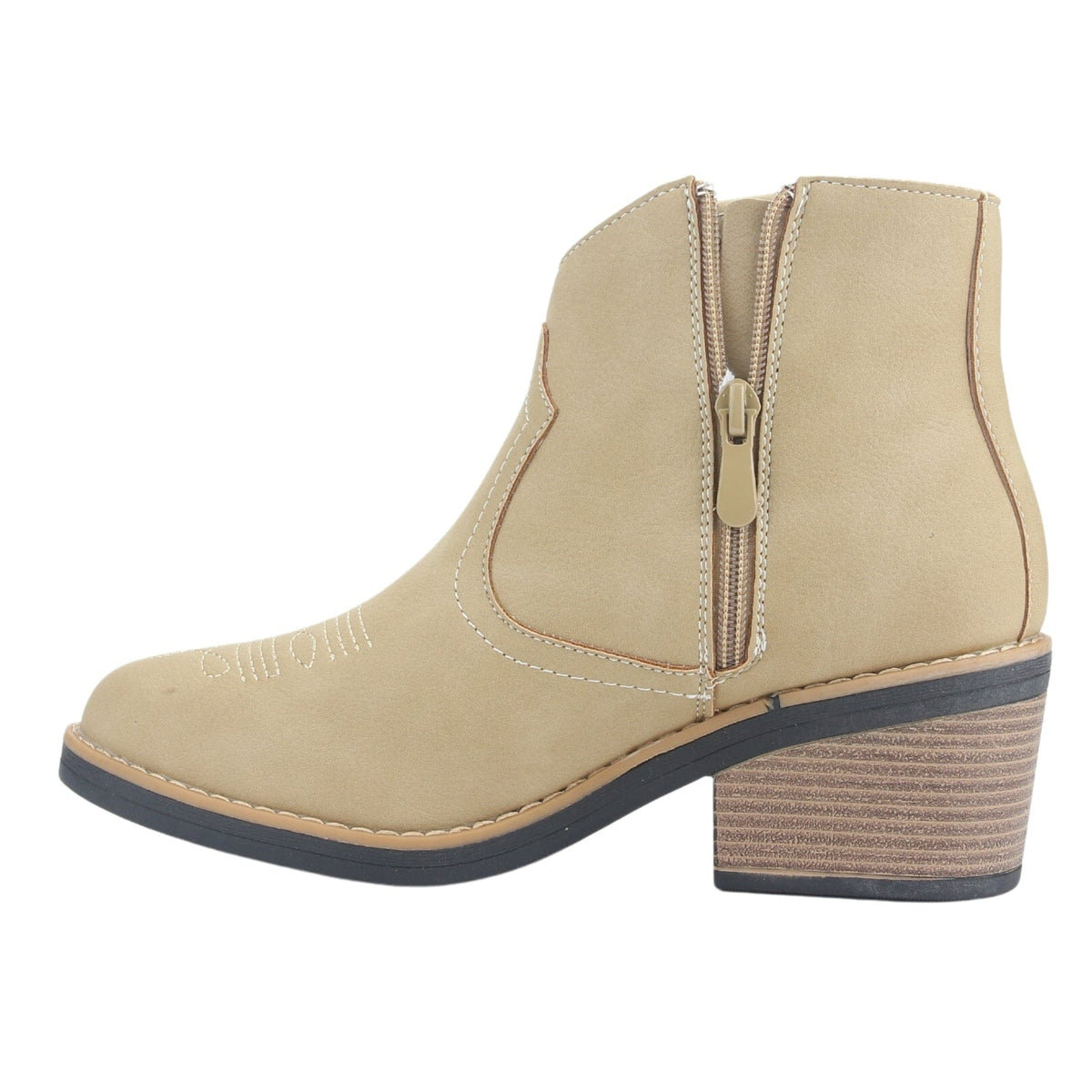 Botin Chalada Mujer Camp-42 Beige Casual Botines Taco Chalada 