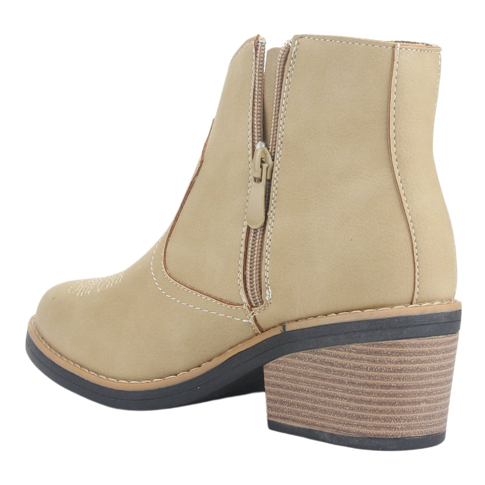 Botin Chalada Mujer Camp-42 Beige Casual Botines Taco Chalada 