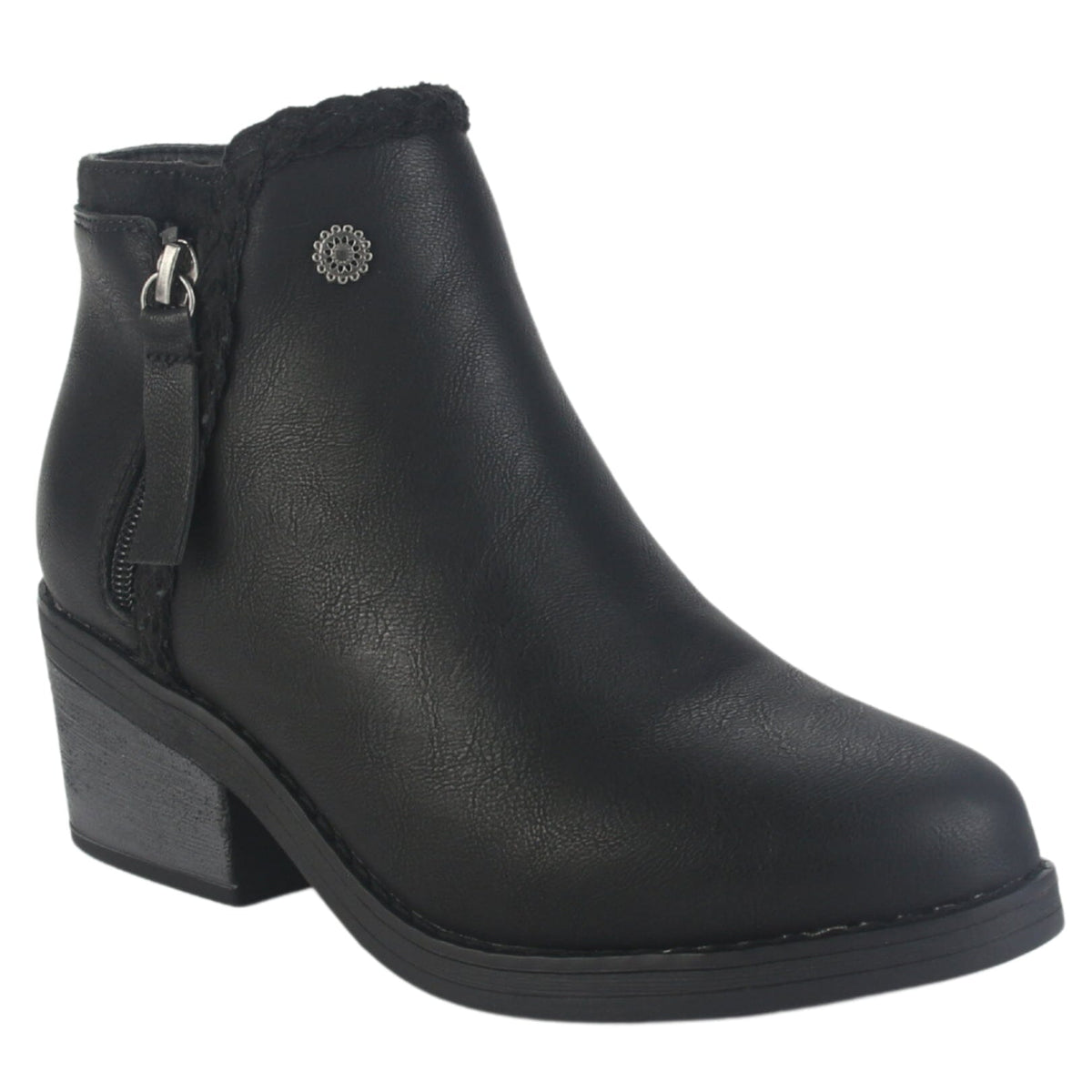 Botin Chalada Mujer Camp-50 Negro Casual Botines Taco Chalada 