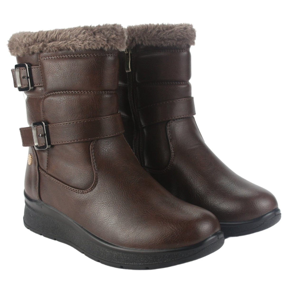 Botin Chalada Mujer Canet-1 Café Casual Botines Taco Chalada 