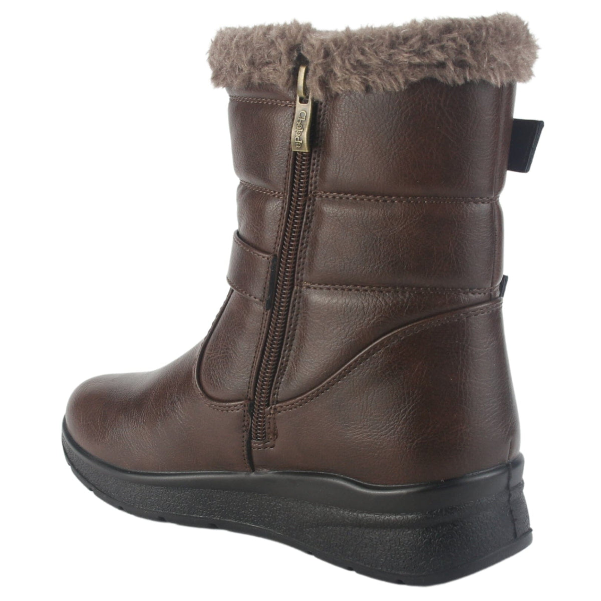 Botin Chalada Mujer Canet-1 Café Casual Botines Taco Chalada 
