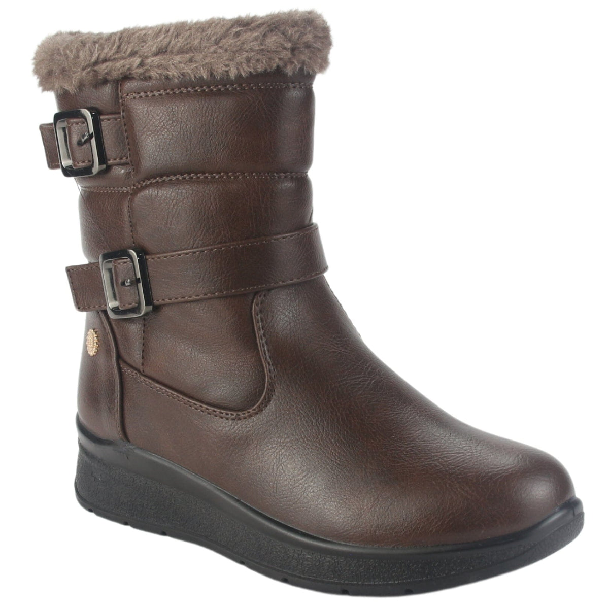 Botin Chalada Mujer Canet-1 Café Casual Botines Taco Chalada 