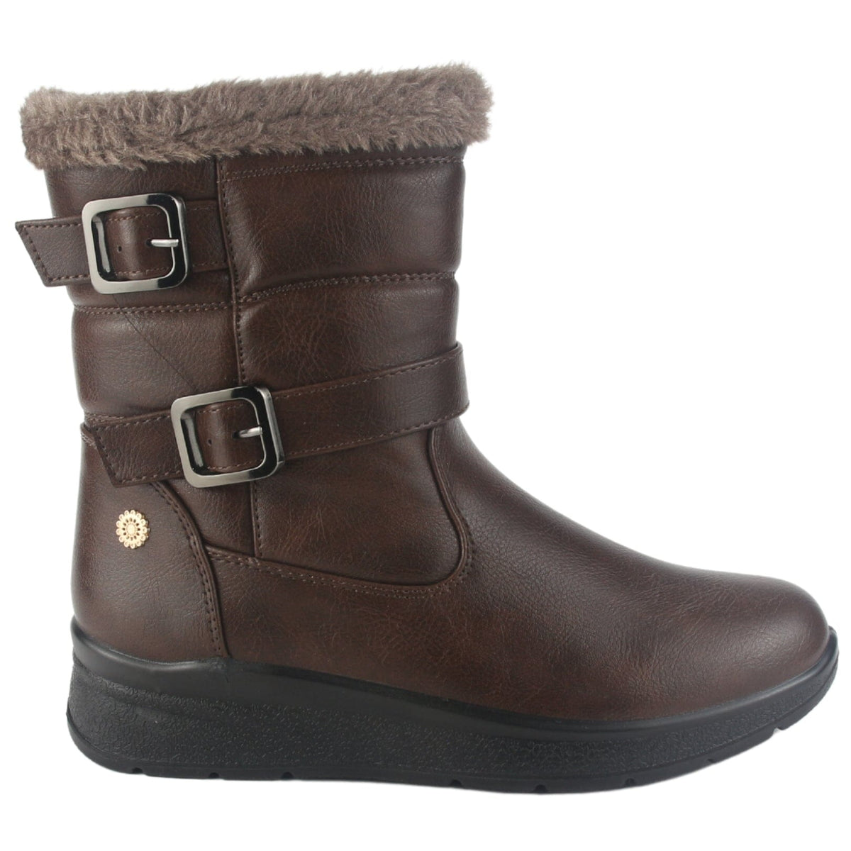 Botin Chalada Mujer Canet-1 Café Casual Botines Taco Chalada 