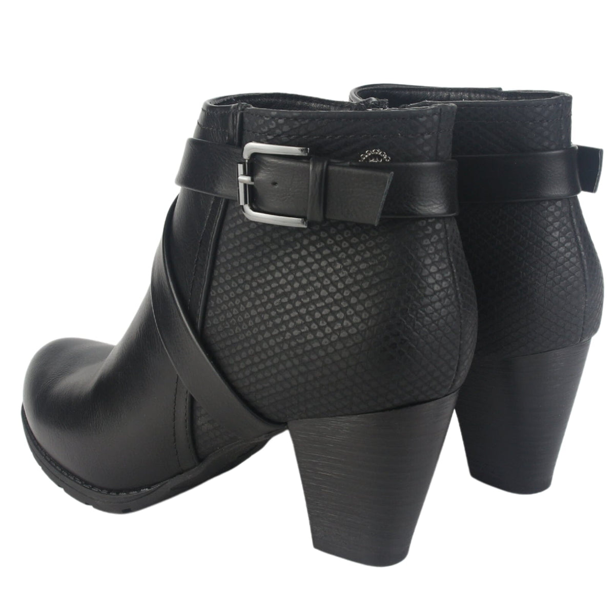 Botin Chalada Mujer Ceta-17 Negro Casual Botines Taco Chalada 