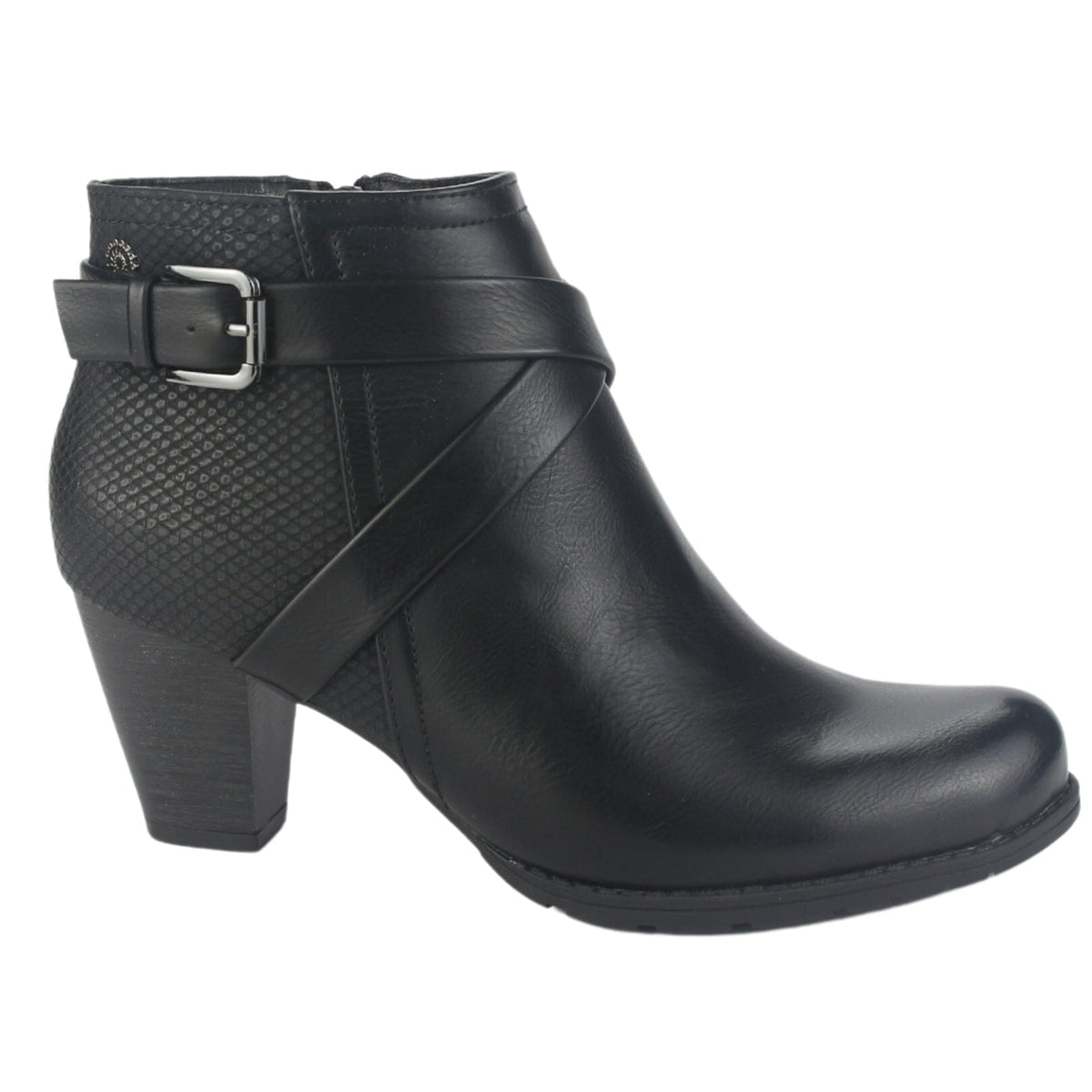 Botin Chalada Mujer Ceta-17 Negro Casual Botines Taco Chalada 