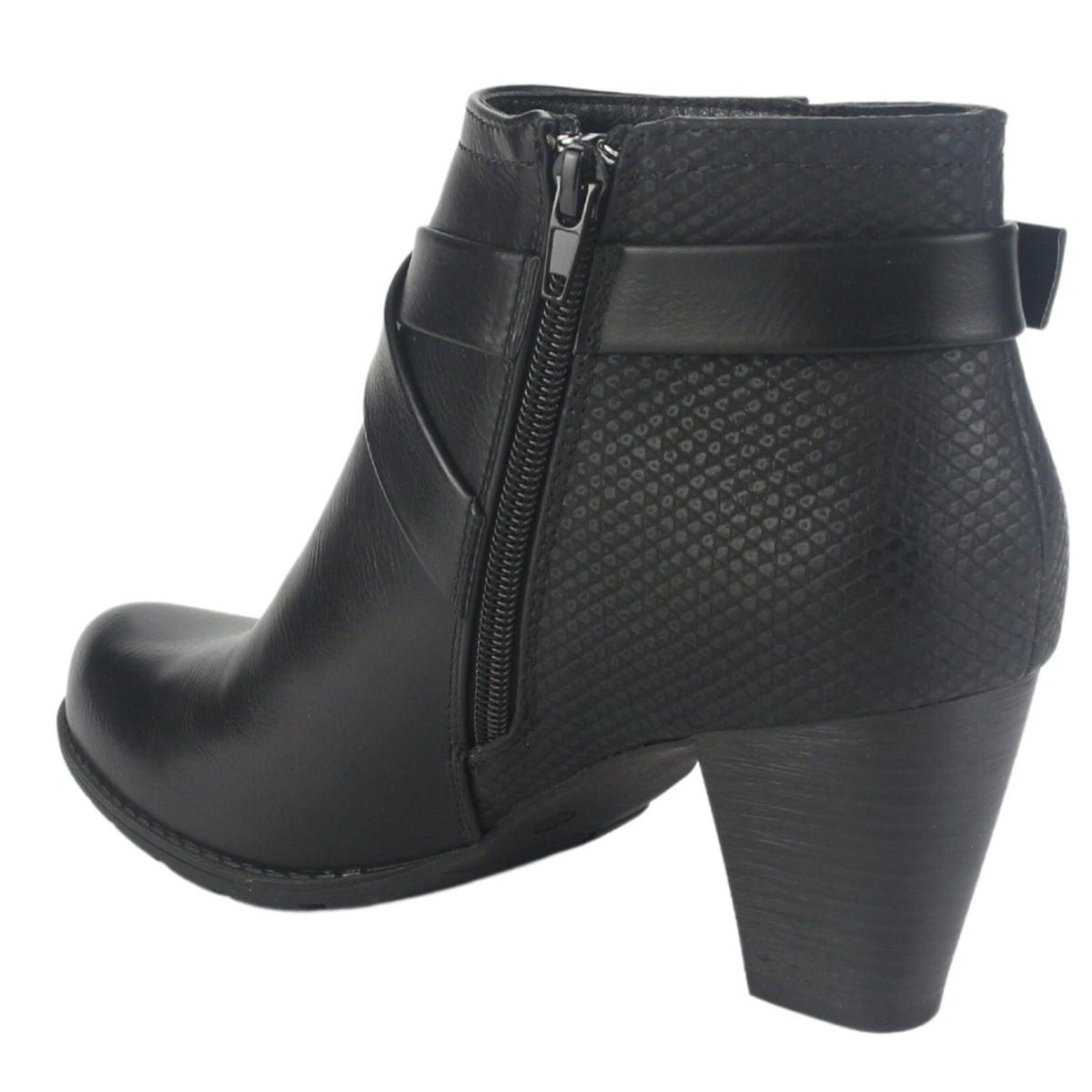 Botin Chalada Mujer Ceta-17 Negro Casual Botines Taco Chalada 