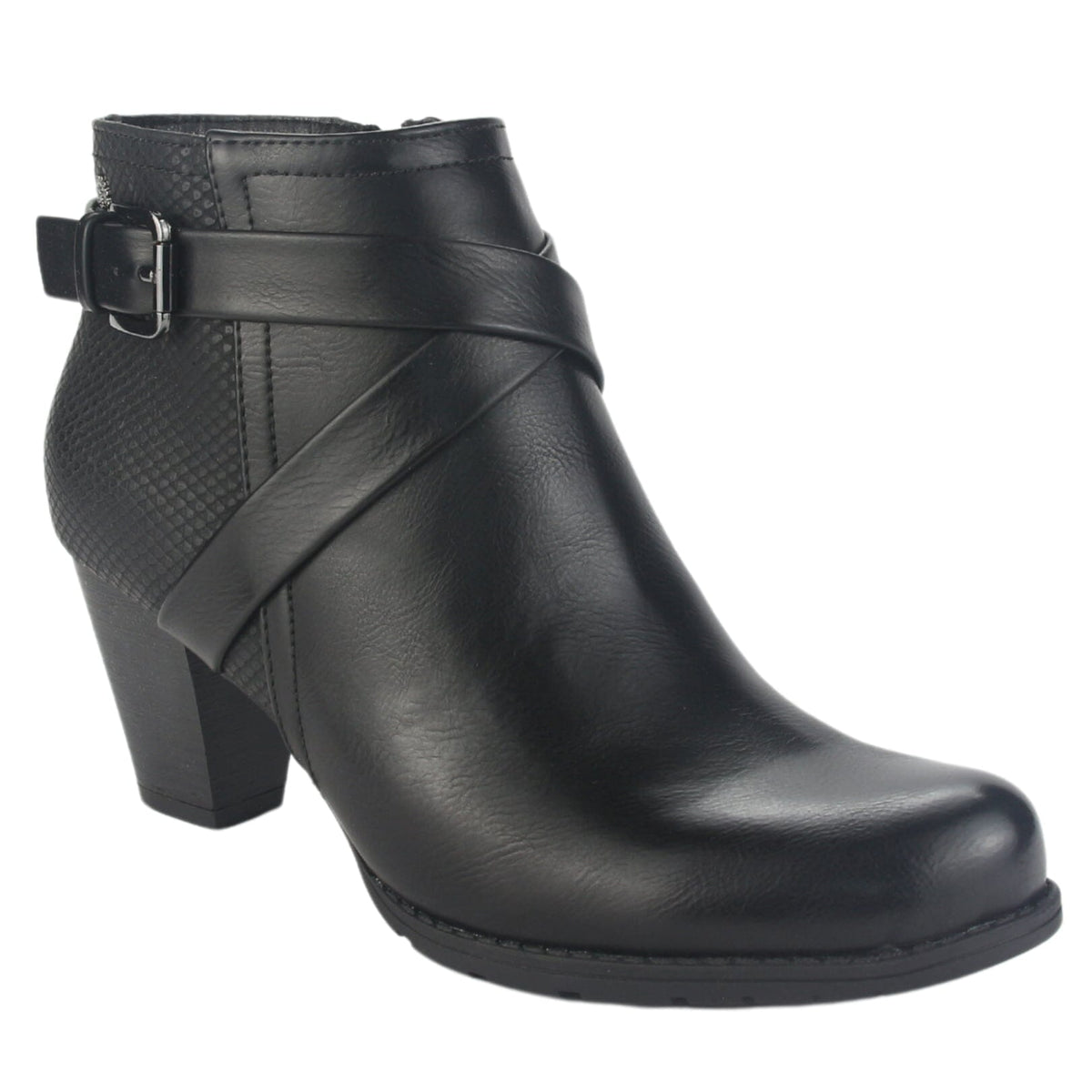 Botin Chalada Mujer Ceta-17 Negro Casual Botines Taco Chalada 
