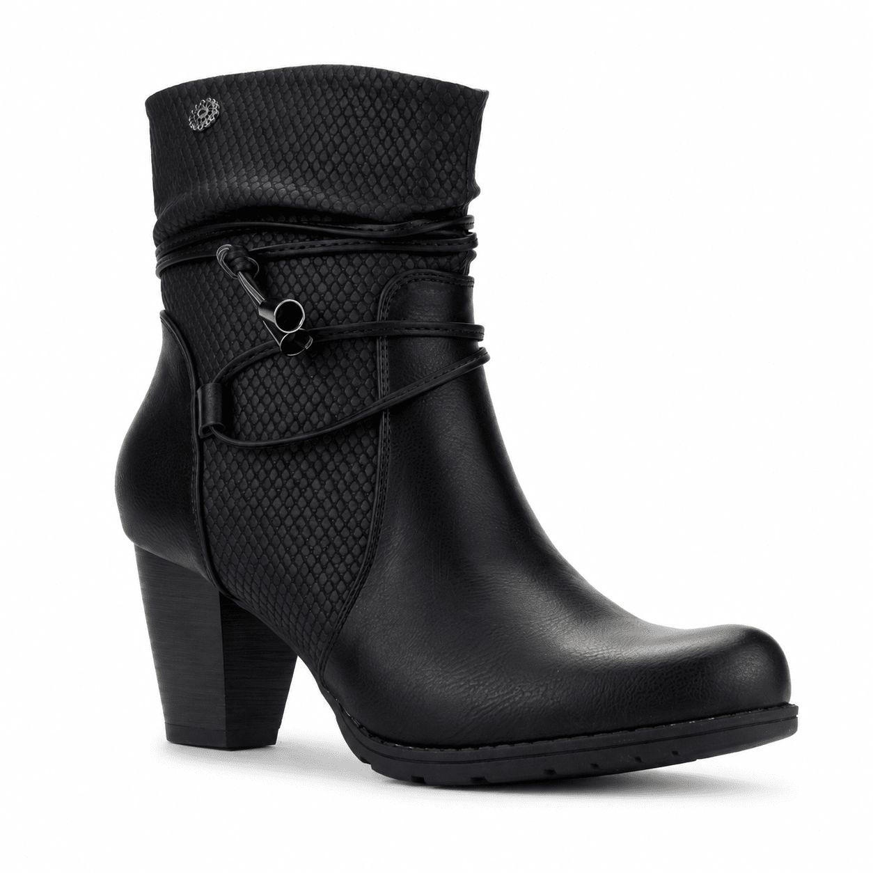 Botin Chalada Mujer Ceta-20 Negro Casual Botines Taco Chalada 