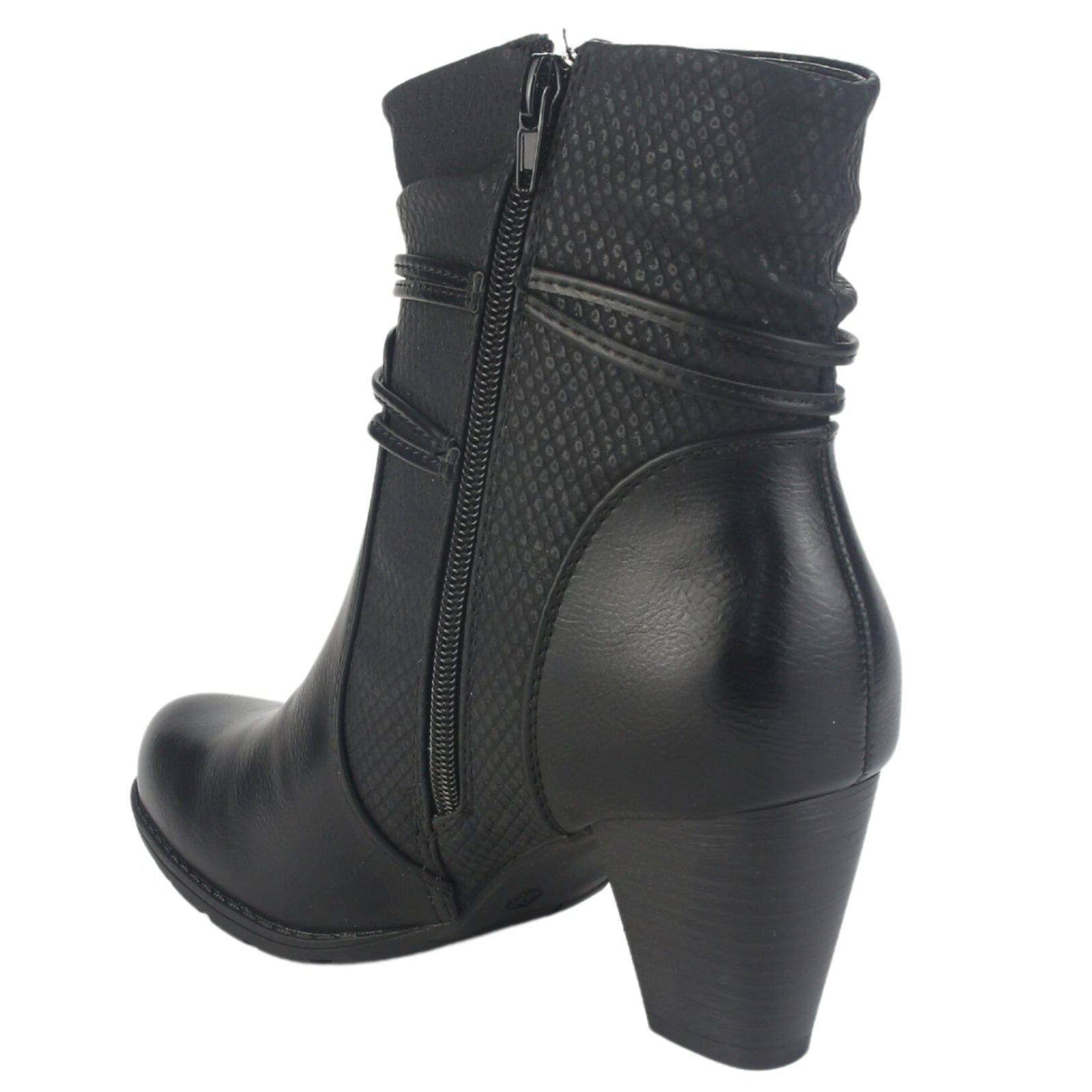 Botin Chalada Mujer Ceta-20 Negro Casual Botines Taco Chalada 