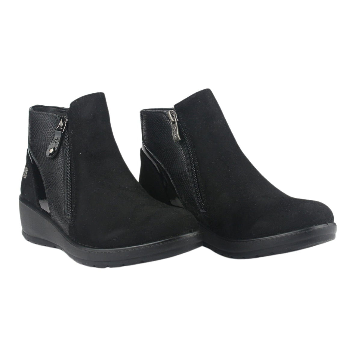 Botin Chalada Mujer Confort-5 Negro Casual Botines Taco Chalada 
