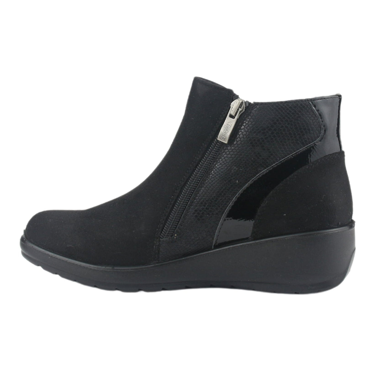 Botin Chalada Mujer Confort-5 Negro Casual Botines Taco Chalada 