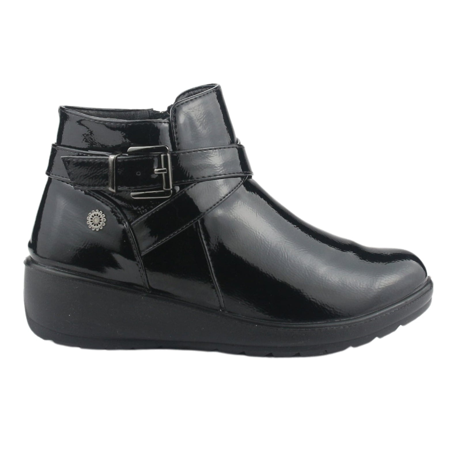 Botin Chalada Mujer Confort-6 Negro Casual Botines Taco Chalada 