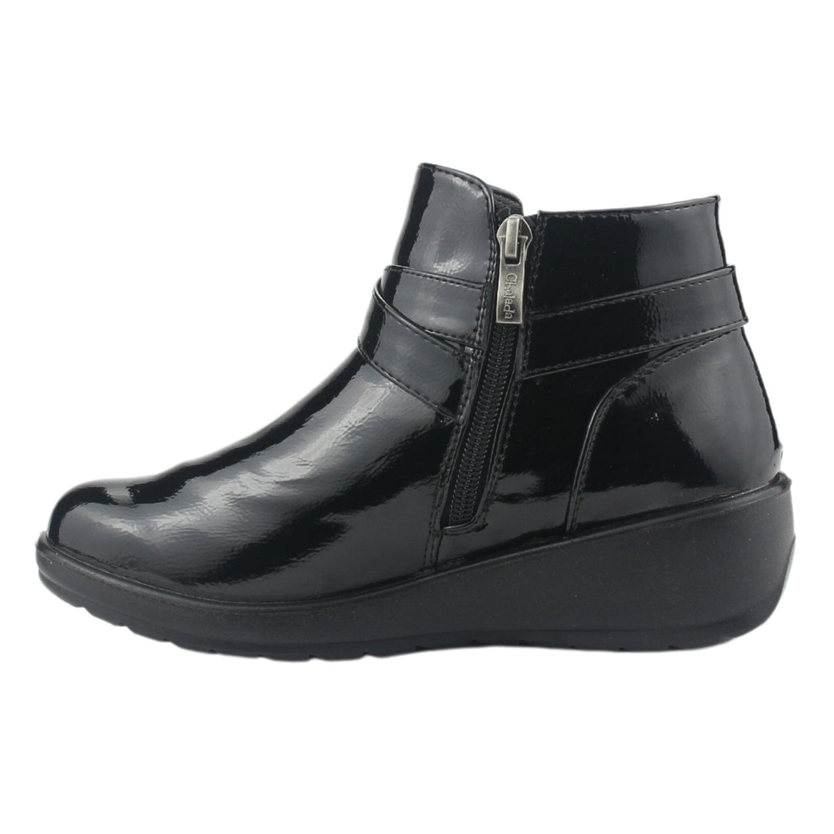 Botin Chalada Mujer Confort-6 Negro Casual Botines Taco Chalada 