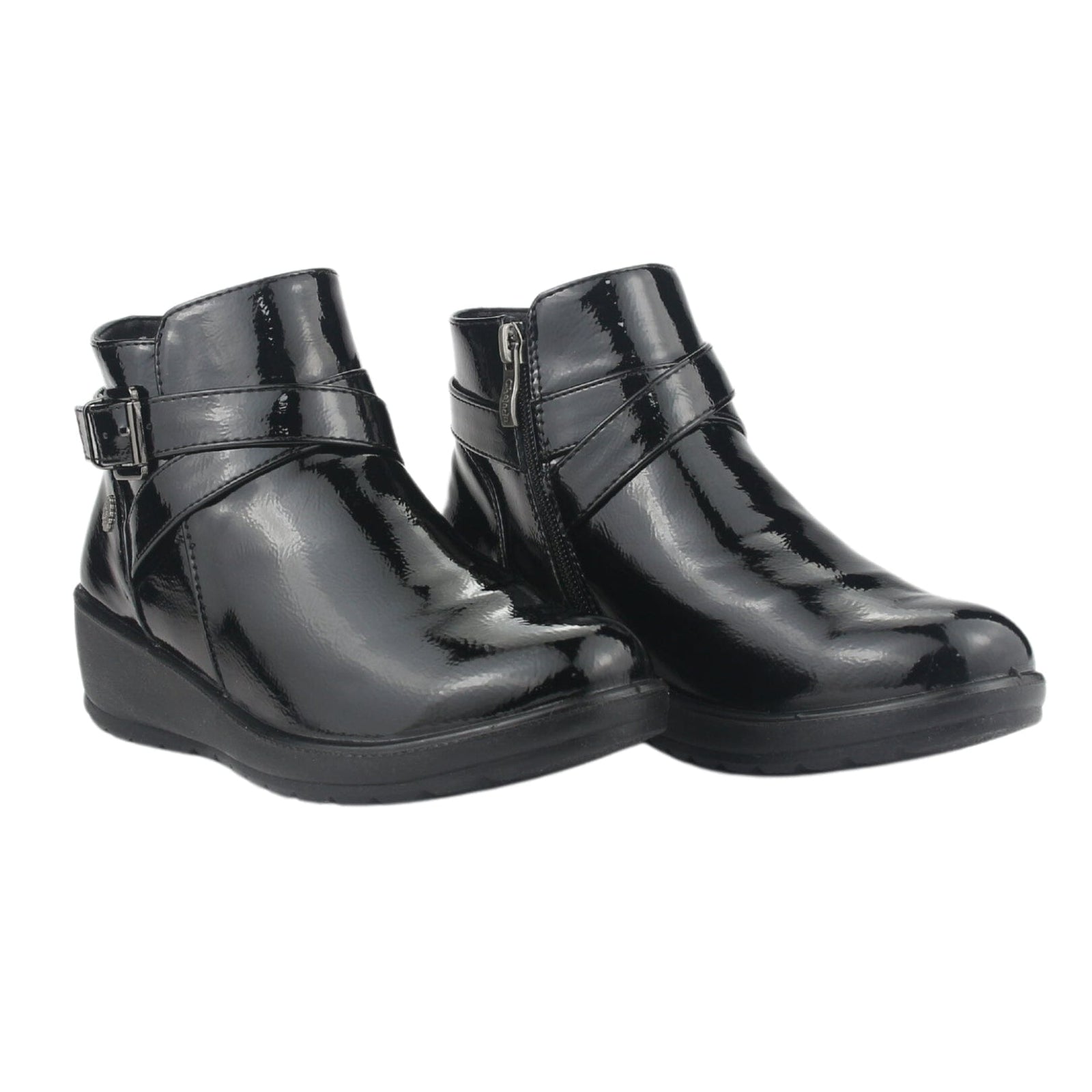 Botin Chalada Mujer Confort-6 Negro Casual Botines Taco Chalada 