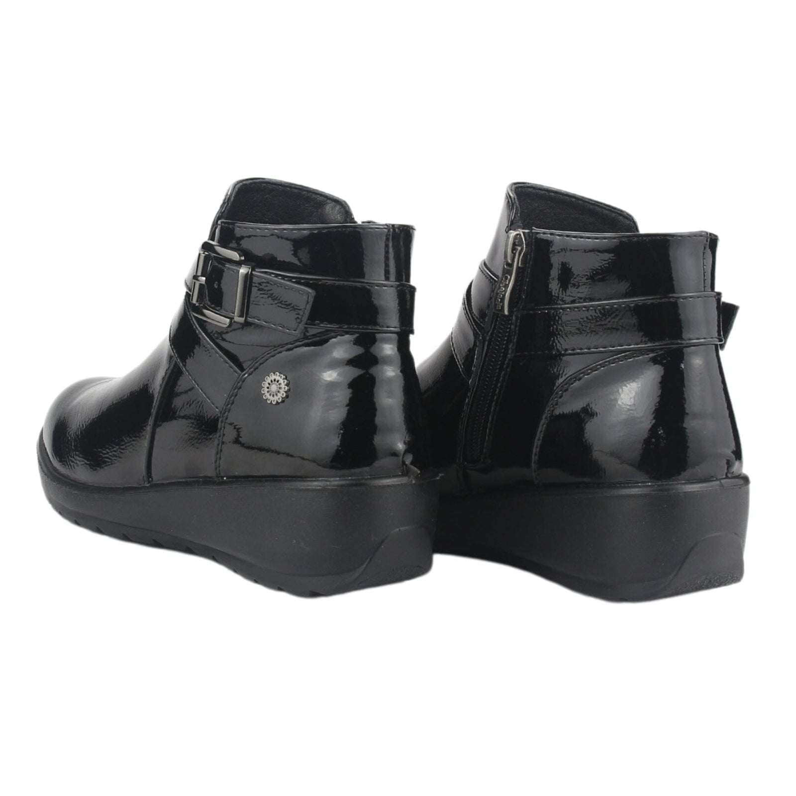 Botin Chalada Mujer Confort-6 Negro Casual Botines Taco Chalada 