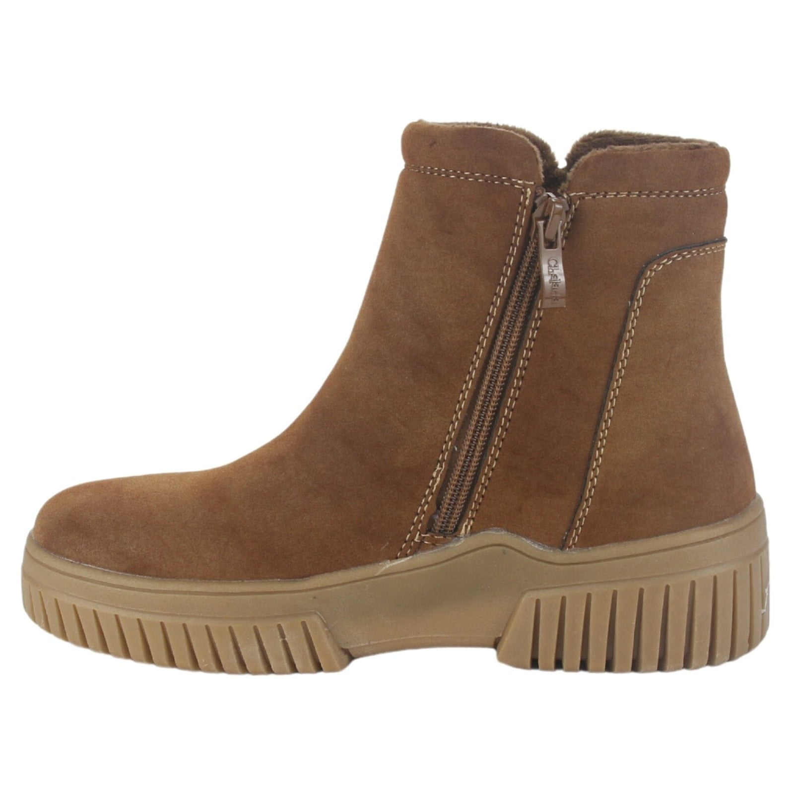Botin Chalada Mujer Corso-4 Tostado Casual Botines Taco Chalada 