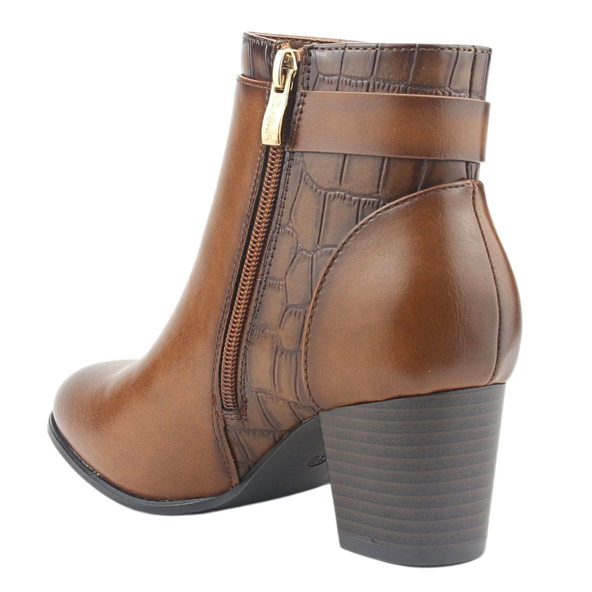 Botin Chalada Mujer Costa-2 Café Casual Botines Taco Chalada 