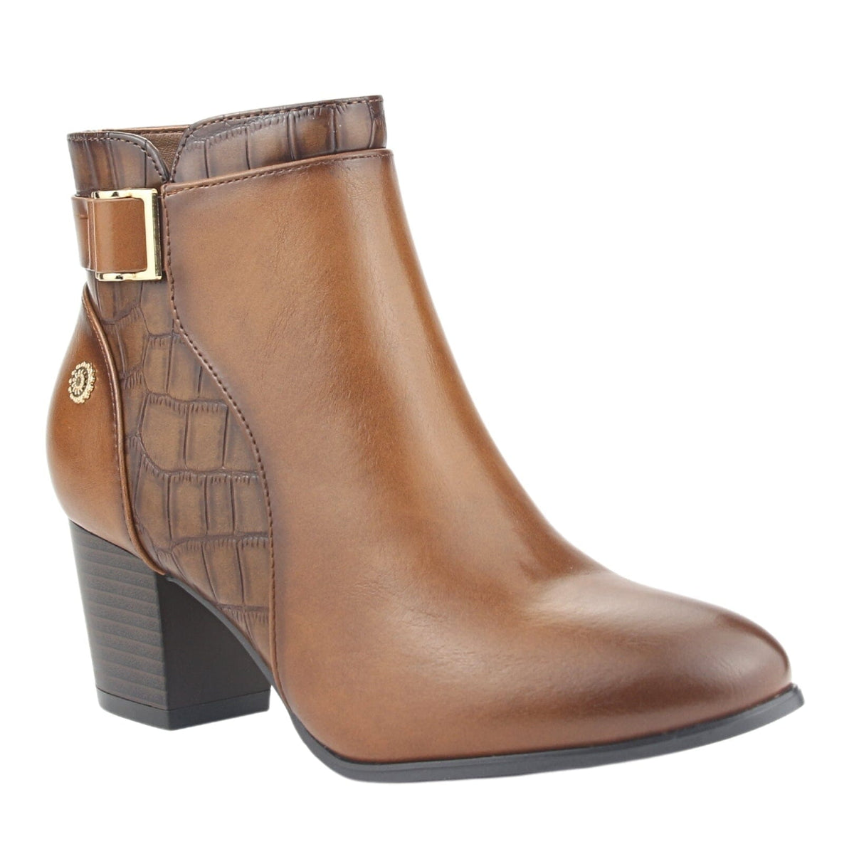 Botin Chalada Mujer Costa-2 Café Casual Botines Taco Chalada 
