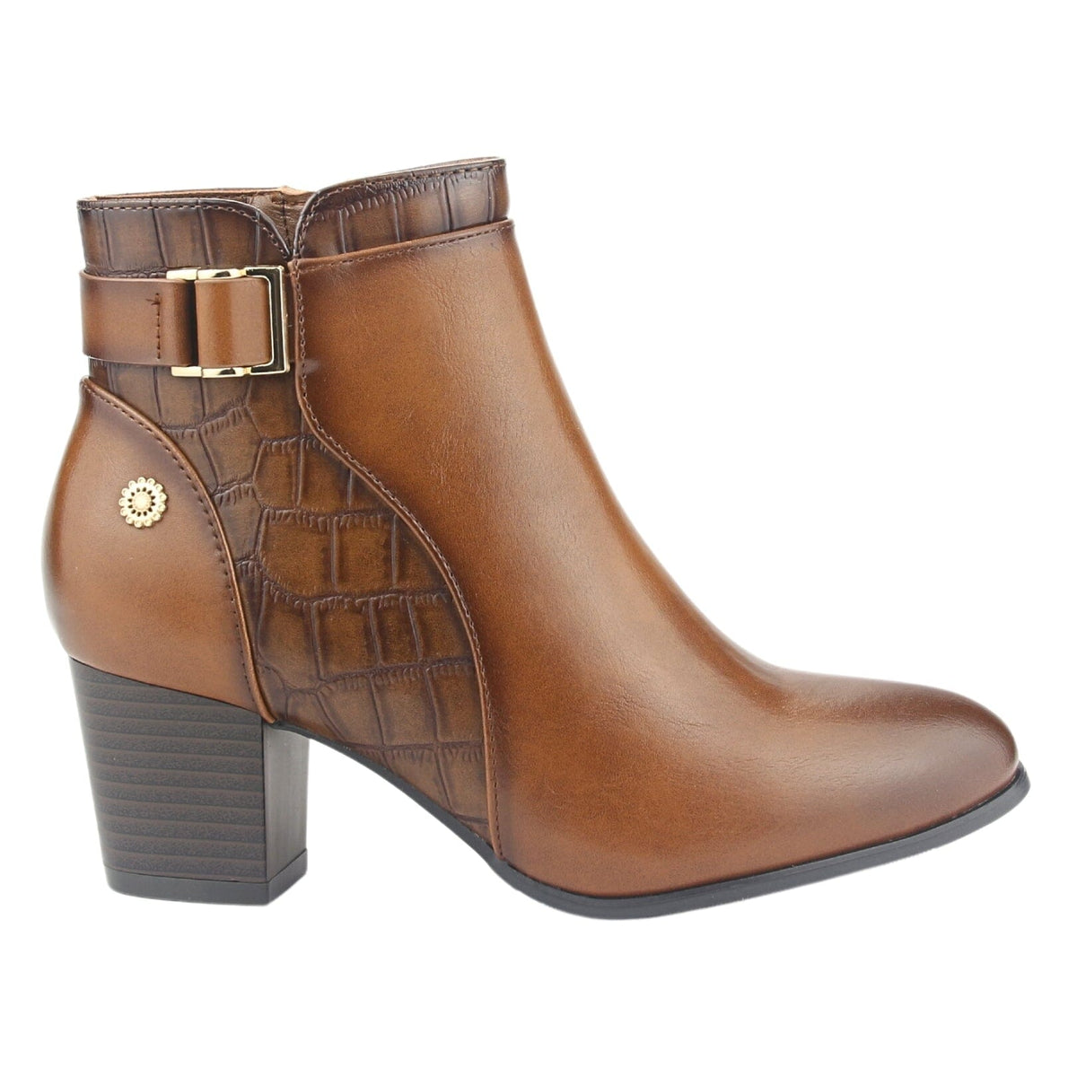 Botin Chalada Mujer Costa-2 Café Casual Botines Taco Chalada 