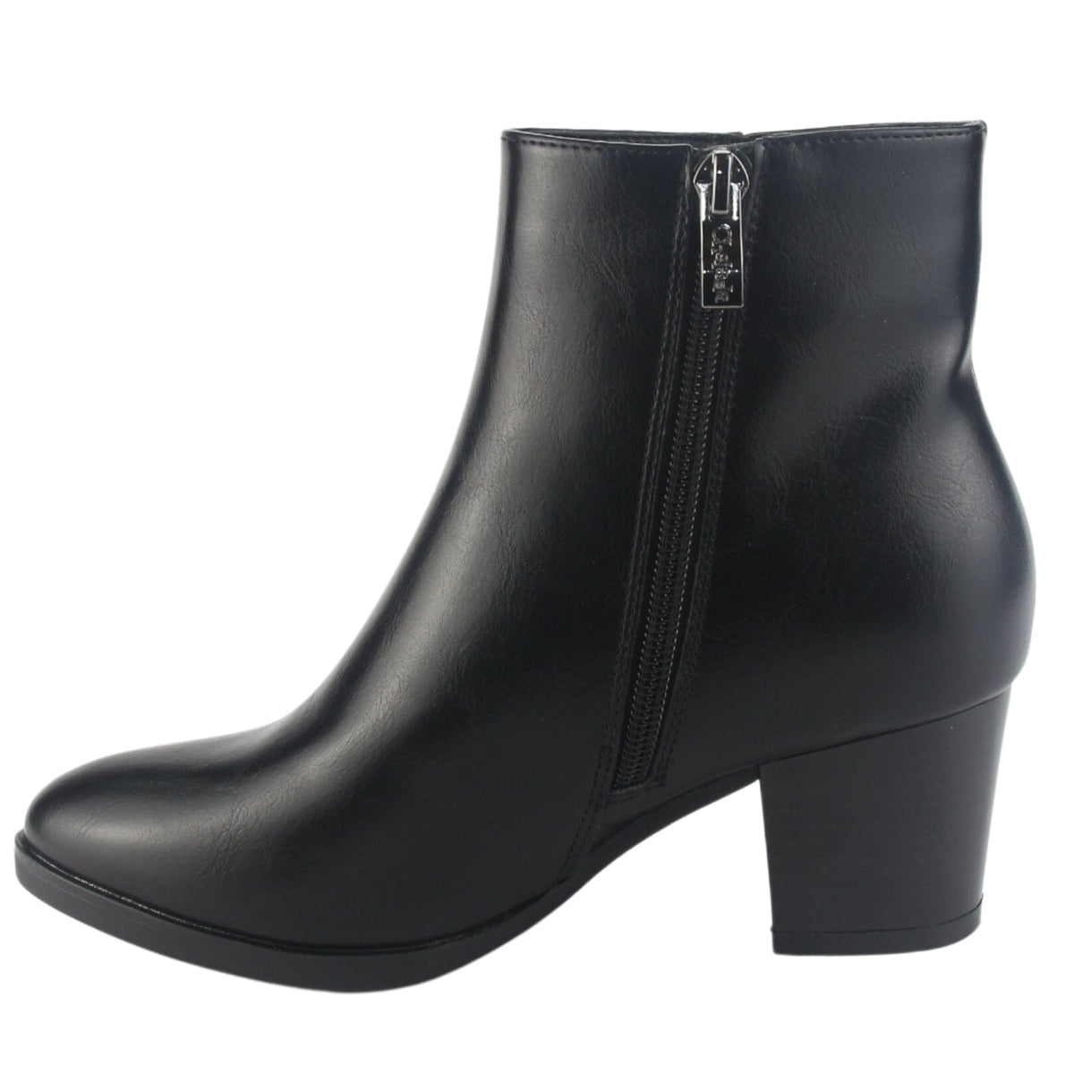 Botin Chalada Mujer Costa-3 Negro Casual Botines Taco Chalada 