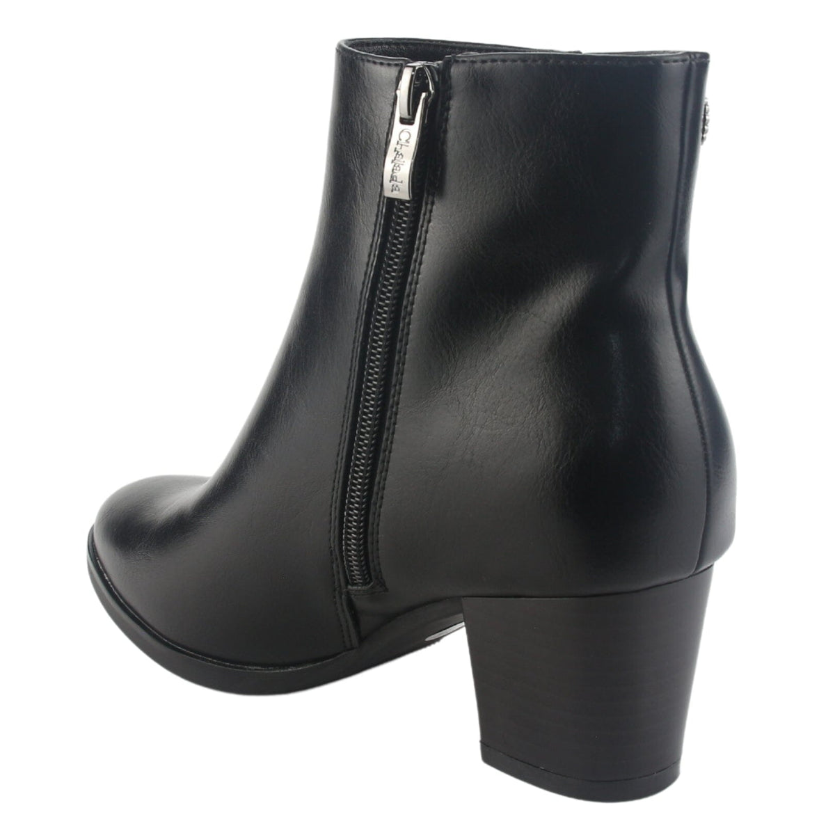 Botin Chalada Mujer Costa-3 Negro Casual Botines Taco Chalada 