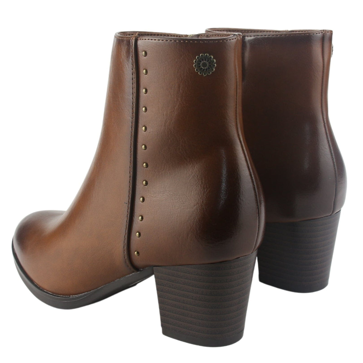 Botin Chalada Mujer Costa-3 Tostado Casual Botines Taco Chalada 