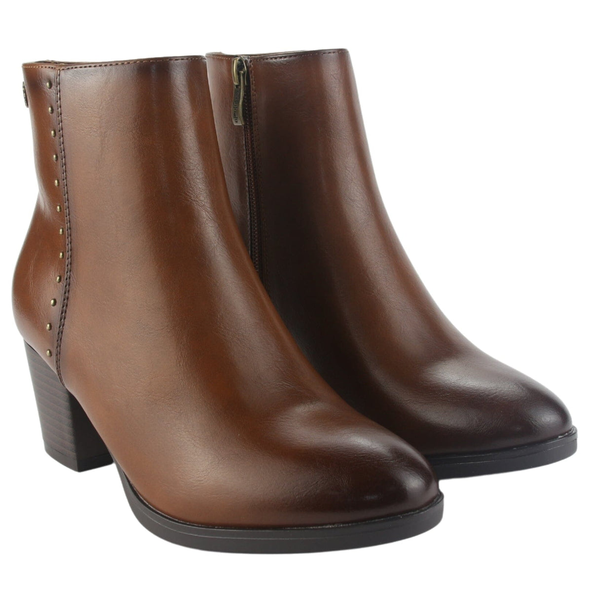 Botin Chalada Mujer Costa-3 Tostado Casual Botines Taco Chalada 