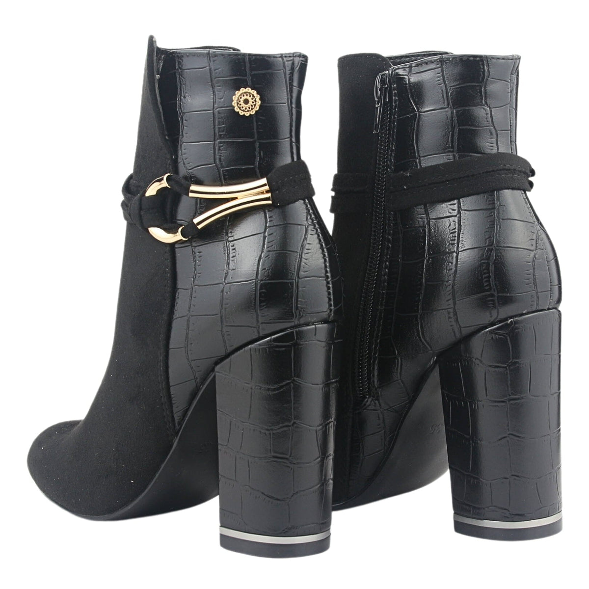 Botin Chalada Mujer Daisy-4 Negro Casual Botines Taco Chalada 