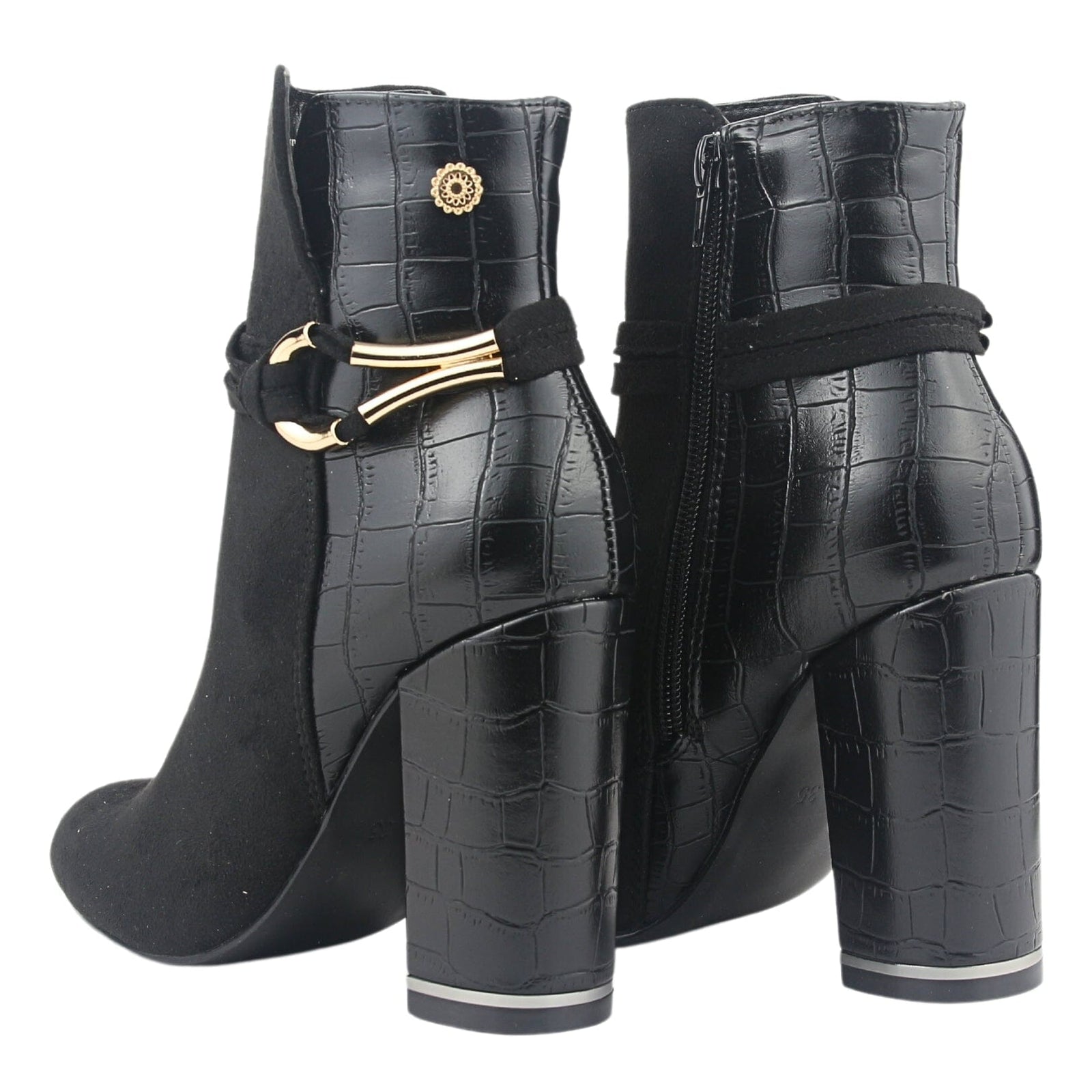 Botin Chalada Mujer Daisy-4 Negro Casual Botines Taco Chalada 