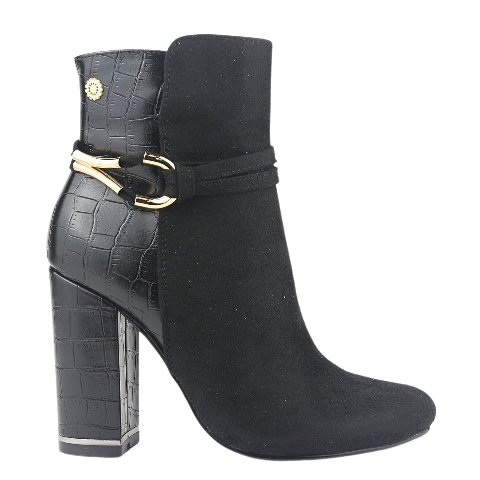 Botin Chalada Mujer Daisy-4 Negro Casual Botines Taco Chalada 