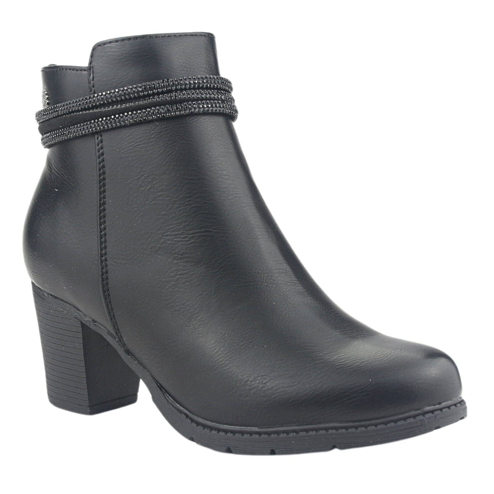 Botin Chalada Mujer Daya-8 N Negro Casual Botines Taco Chalada 