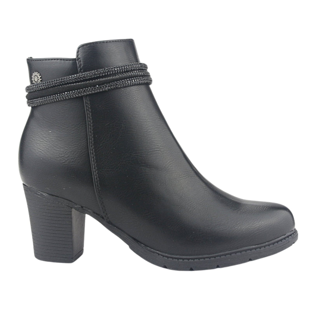 Botin Chalada Mujer Daya-8 N Negro Casual Botines Taco Chalada 