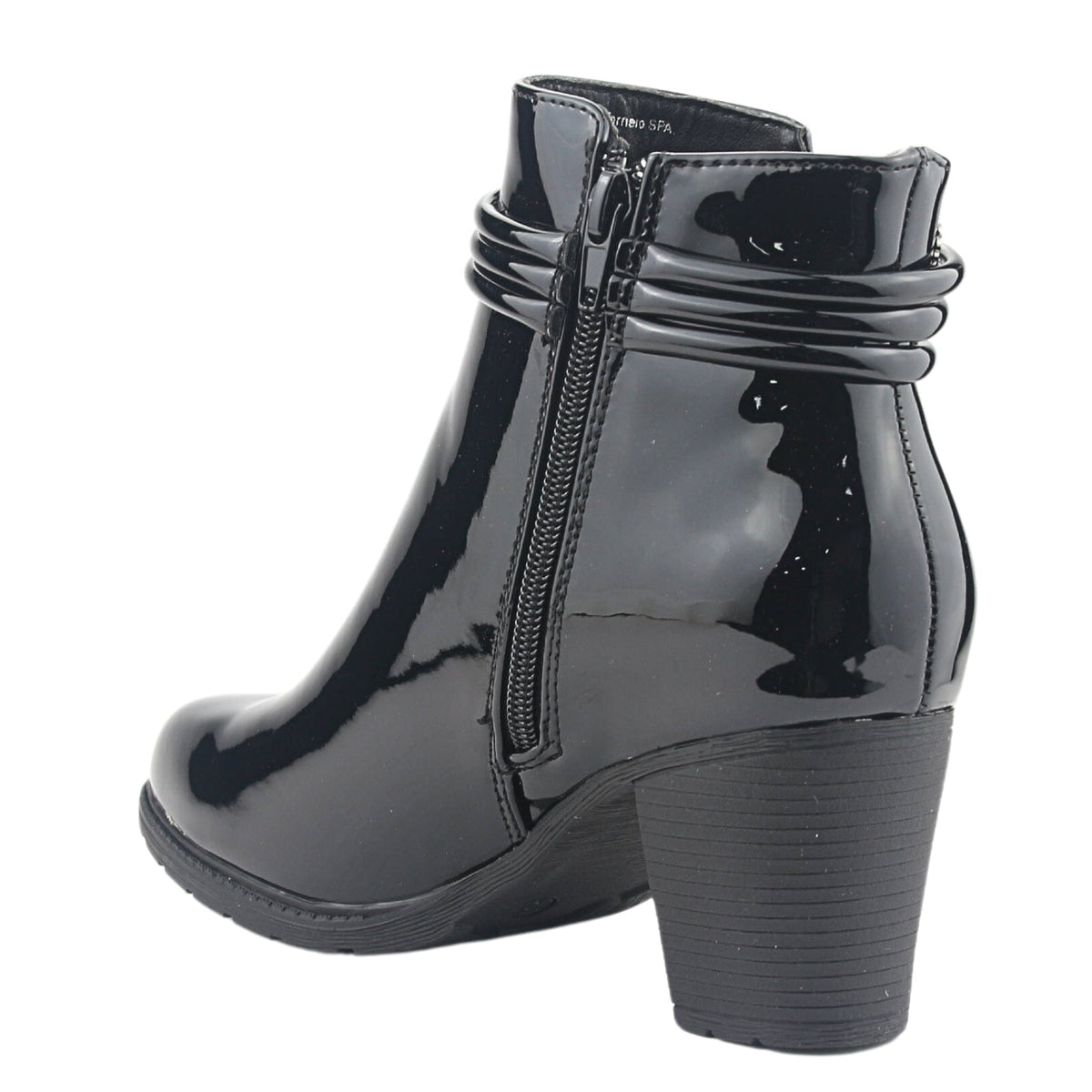 Botin Chalada Mujer Daya-8 V Negro Casual Botines Taco Chalada 