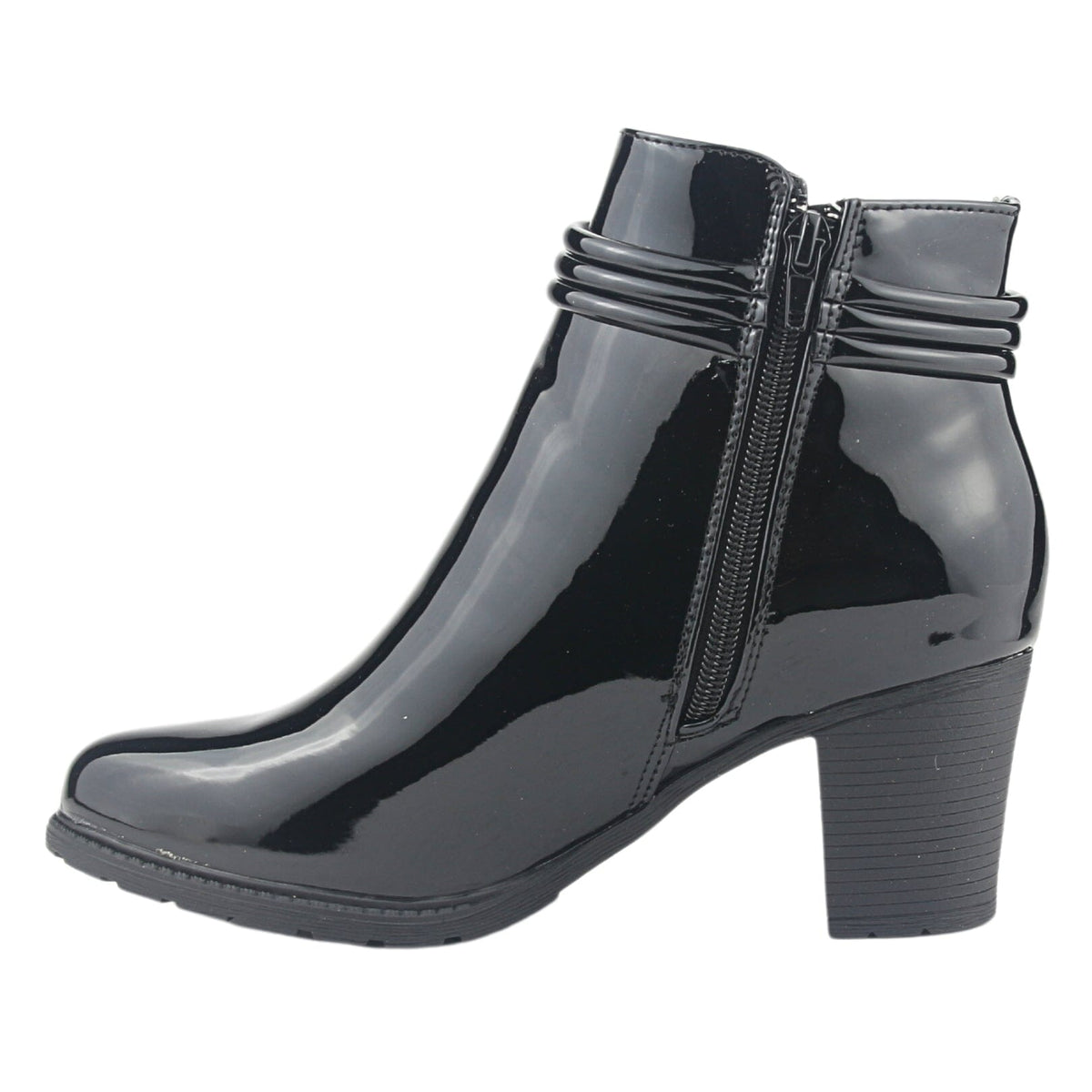 Botin Chalada Mujer Daya-8 V Negro Casual Botines Taco Chalada 
