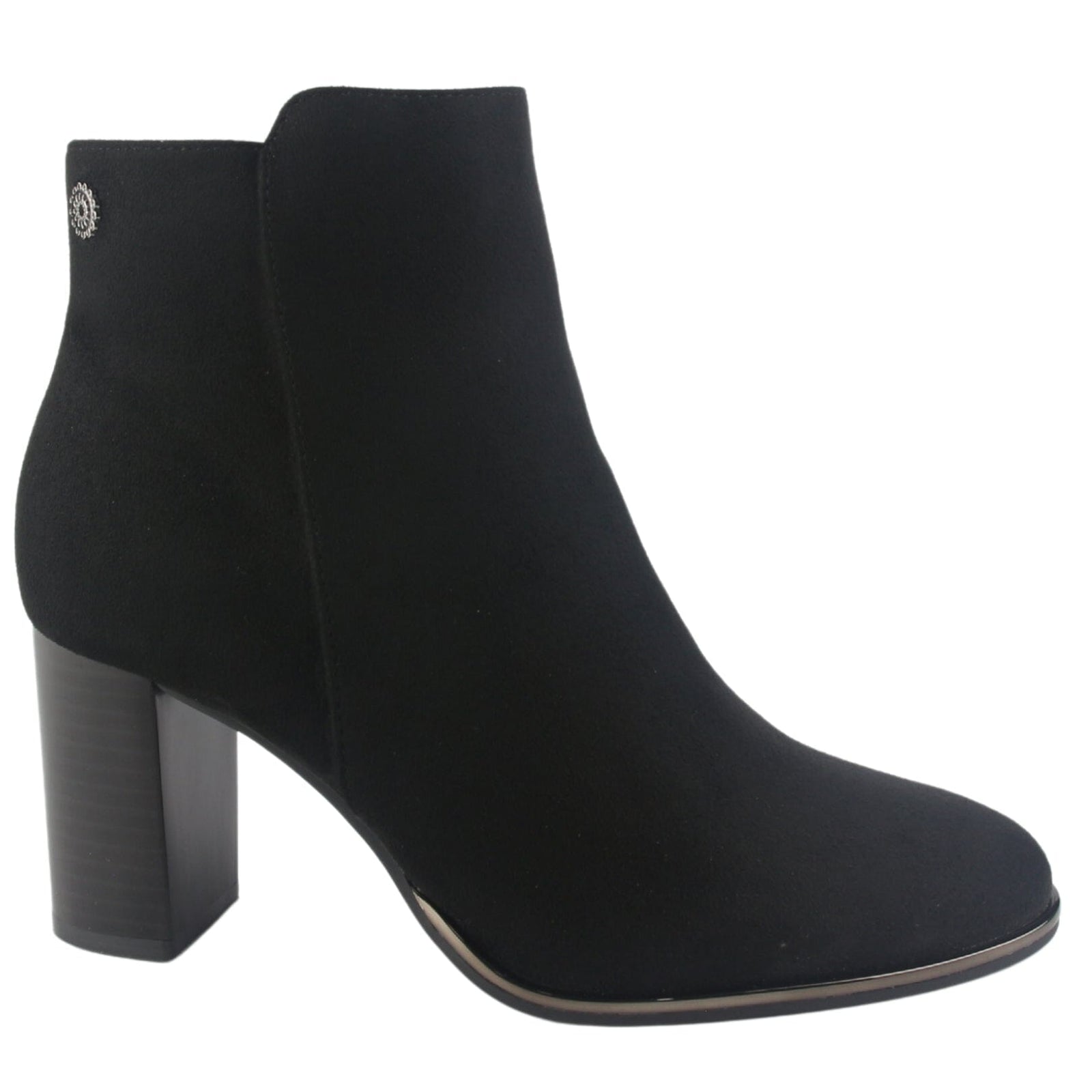 Botin Chalada Mujer Deila-1 Negro Casual Botines Taco Chalada 