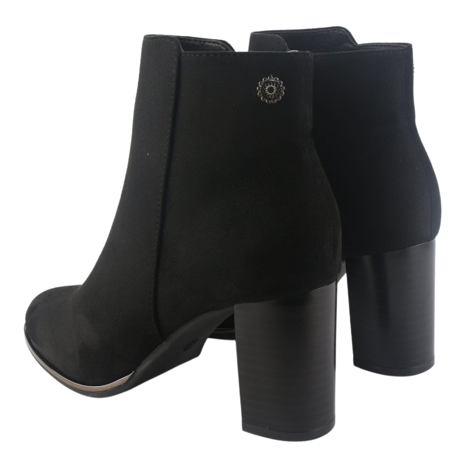 Botin Chalada Mujer Deila-1 Negro Casual Botines Taco Chalada 