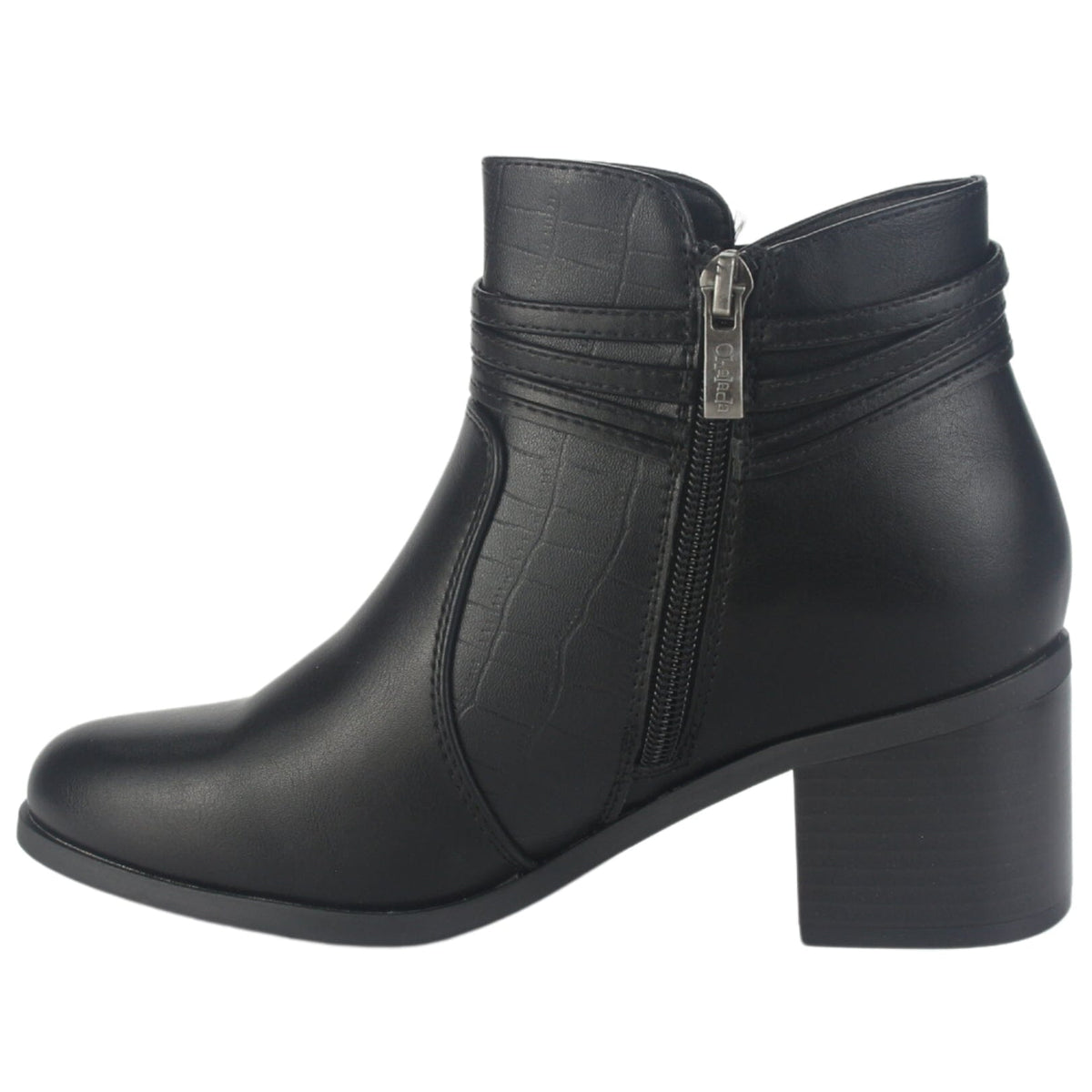 Botin Chalada Mujer Diva-4 Negro Casual Botines Taco Chalada 