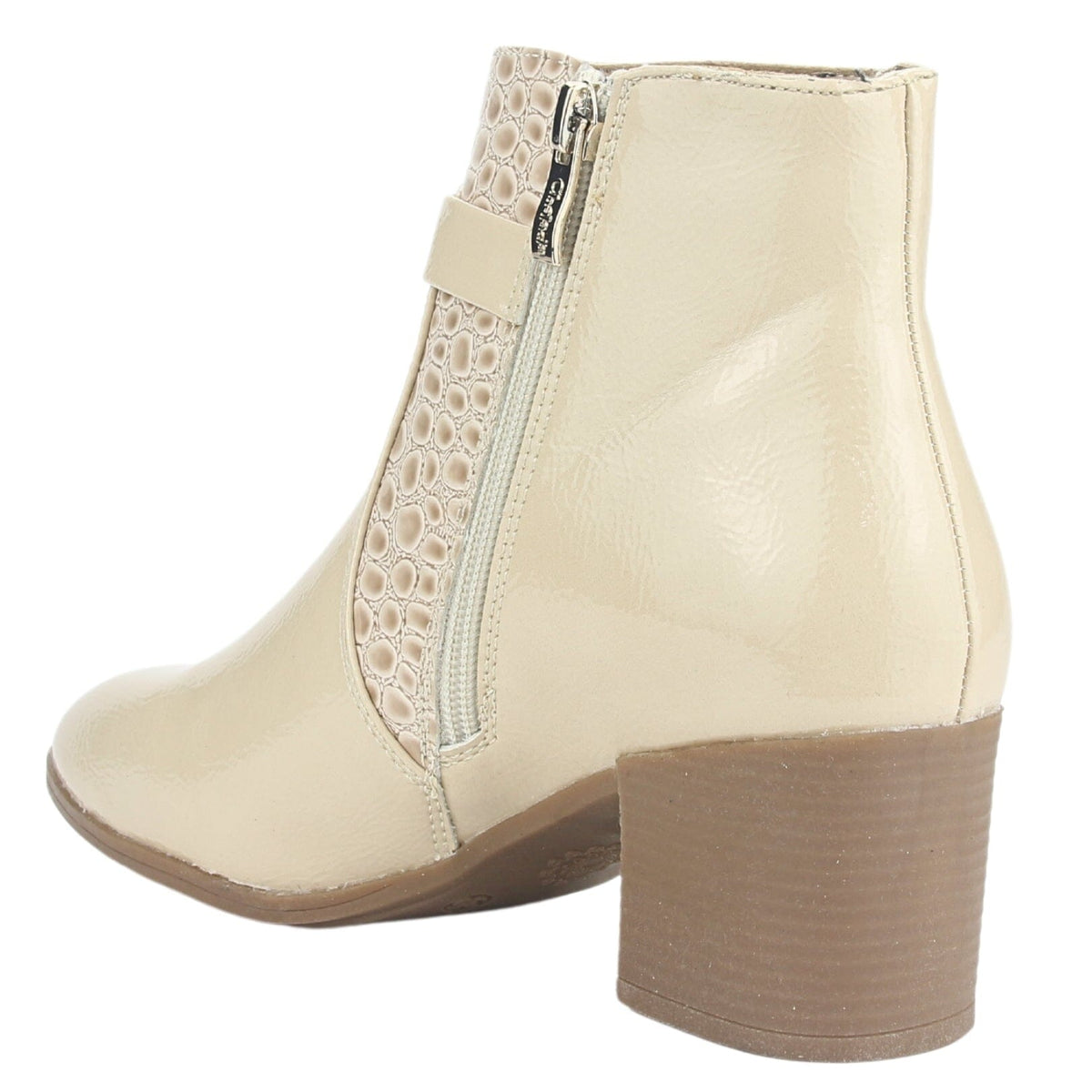 Botin Chalada Mujer Gally-3 Beige Casual Botines Taco Chalada 