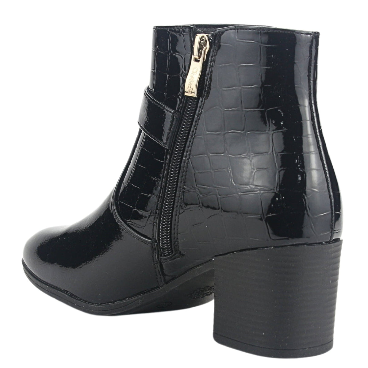 Botin Chalada Mujer Gally-4 Negro Casual Botines Taco Chalada 