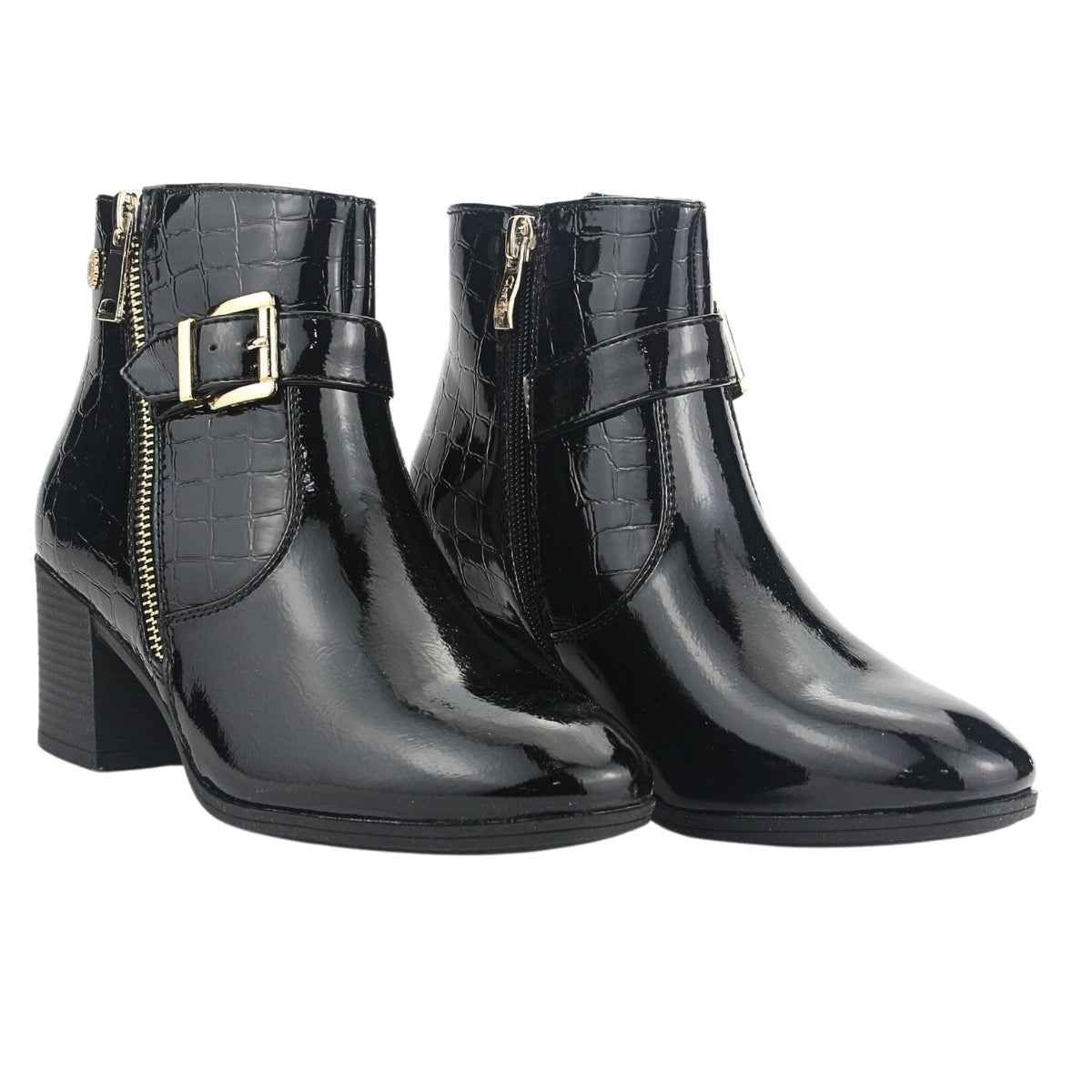 Botin Chalada Mujer Gally-4 Negro Casual Botines Taco Chalada 