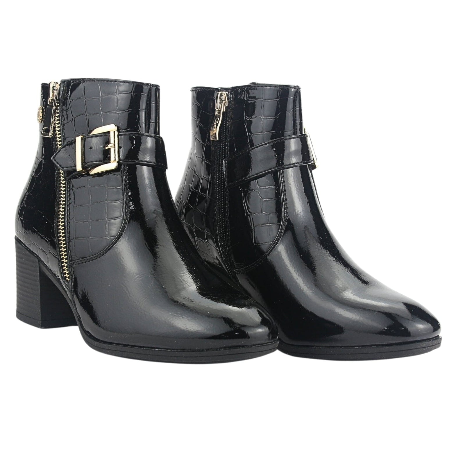 Botin Chalada Mujer Gally-4 Negro Casual Botines Taco Chalada 